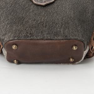 Bolso Bandolera de Cuero Vacuno Estilo Western Vintage, Hecho a Mano con Adornos Florales y Flecos de Gamuza para Mujer - Product Image 3