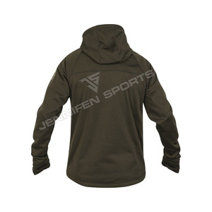 Veste de chasse d'hiver pour homme de haute qualité en toile 100% coton avec fermeture éclair personnalisée, respirante et à col montant - Product Image 6