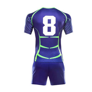 Latest Style Wholesale Custom Made Youth Rugby Uniform Team Black Sportswear Rugby Men Football Uniform - Product Image 2