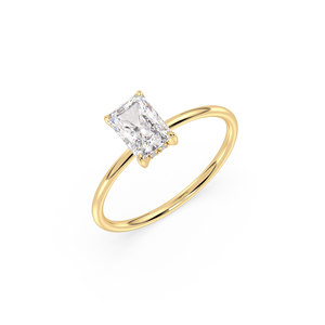 Anillo REYES, Diseño Clásico Más Vendido, Plata de Ley 925, Corte Radiante, Moissanita de 1.04 Quilates, para Mujer, Anillo de Lujo para Regalo de Boda - Product Image 1