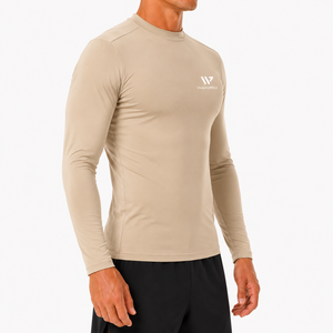 Custom Unisex Rash Guard Long Sleeve <b>Compression</b> <b>Shirt</b> Breathable Quick Dry UV Protection Eco-Friendly Gym Fitness Sportswear - Product Image 5