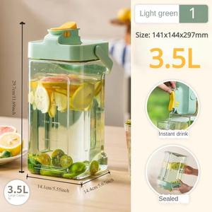 Motivational 3500ML Water Bottle with Time Marking | Leak-Proof BPA-Free Plastic Hydration Jug for Daily Use - Product Image 4