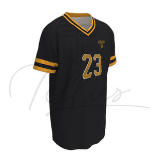 Maillot de baseball respirant imprimé de haute qualité à manches courtes, vente en gros, sublimation, broderie, logo personnalisé - Product Image 3