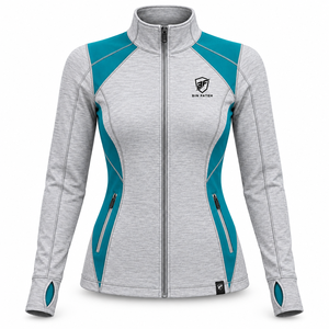 Chaqueta de yoga moderna para mujer que combina comodidad, durabilidad y un diseño a la moda para entrenamientos, clases de fitness y ejercicio al aire libre. - Product Image 1