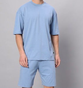 Conjunto de Dos Piezas para Hombre, Verano, Secado Rápido, Transpirable, para Playa, Camisa y Pantalones Cortos 100% Algodón, Conjunto Deportivo de Dos Piezas - Product Image 4