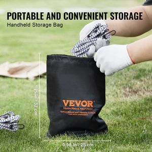 6-Piece Heavy Duty 72-Inch Bungee Straps with 12 mm Elastic Bungee Ropes A3 Steel Hooks 6-Piece Set for <b>Camping</b> Tarps - Product Image 6