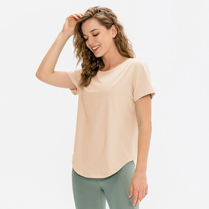 Camisetas de Manga Corta para Mujer, Sensación Ligera, Transpirables, de Secado Rápido, de Poliéster, para Correr, Hacer Ejercicio y Yoga, Venta Caliente 2026, OEM - Product Image 4