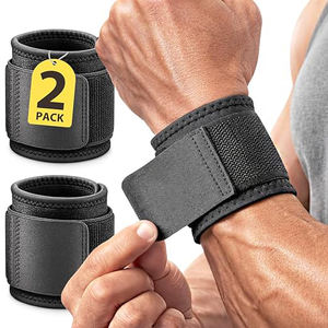 LEAFITS Non <b>Slip</b> <b>Nylon</b> Wrist Wraps Hook Loop Closure Textured Surface Comfortable Secure Grip for Weight Lifting Gym Exercise - Product Image 1