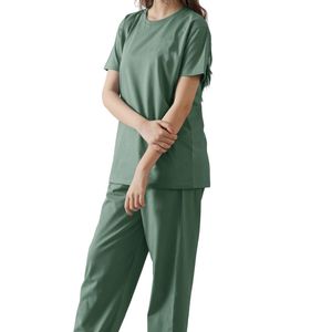 Wholesale Custom Women Yoga Tracksuit Solid Color Loose Fit <b>Sweatshirt</b> Jogger Pants Fitness Two Piece Activewear Set - Product Image 4