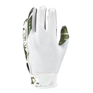 Guantes de Fútbol Americano con Logotipo Personalizado, Blancos y Negros, con Diseño de Ondas, Dedos Completos, Palma Perforada, Agarre Antideslizante, para Entrenamiento Deportivo 2026 - Product Image 5
