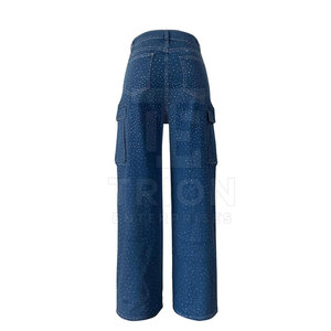 Lightweight Women Rhinestone <b>Pant</b> High Waist Women Rhinestone <b>Pant</b> Stylish Finish Women Rhinestone <b>Pant</b> - Product Image 4