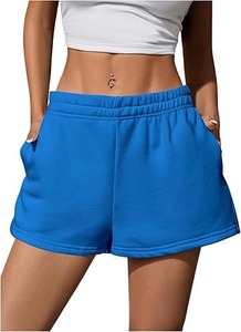 Shorts de sport pour femmes personnalisés, de haute qualité, respirants, 100% coton, avec cordon de serrage à la taille, coupe régulière, logo personnalisé - Product Image 5
