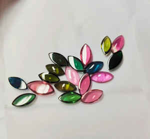 100% turmalina múltiple de calidad Natural suave para hacer joyas mezcla de colores turmalina cabujón piedra preciosa hecha a mano hacer joyas - Product Image 1