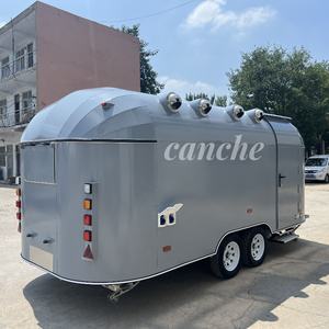 Francia, Alemania, Bélgica, autobús de acero inoxidable, freidora, camión de comida rápida, calle, remolque móvil - Product Image 6