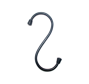 <b>S</b>-Shaped Wrought Iron <b>Hook</b> Flexible Wall Door Mount Rust Resistant Powder Coated Minimalist Design Single Tier Clothing Hanger - Product Image 1