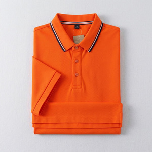 Polo homme en coton lourd de qualité supérieure, anti-boulochage, respirant, en maille piquée, avec logo brodé personnalisé, manches courtes. - Product Image 6