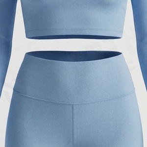 Ropa Deportiva sin Costuras con Diseño de Logotipo Personalizado, Top Corto, Conjunto de Yoga Duradero, Ropa de Fitness para Mujer - Product Image 5