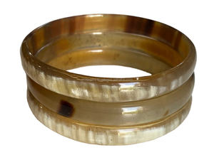 Brazalete de Moda 100% Natural de Cuerno de Búfalo con Diseño Simple para Mujer, Brazaletes Delgados - Product Image 2