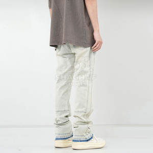 Jean moderne en tissu extensible pour un style de vie actif et confortable, pantalon pour homme lavé - Product Image 5