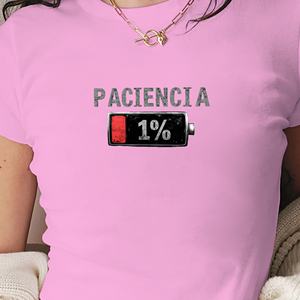 Camiseta corta moda mujer Patience 1 Battery - Product Image 3
