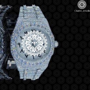 Charm_Jewels Luxury Stainless Steel <b>Watch</b> Round Case 38mm Analog Sapphire Crystal Quartz Movement Women Fashion - Product Image 2