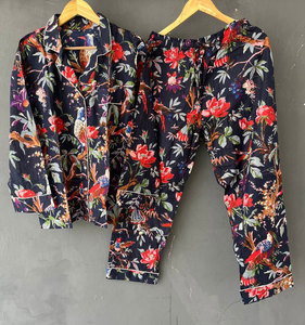 ชุดนอนแฟชั่นพิมพ์ลาย ผ้าฝ้ายนุ่มสบาย ชุดนอนสองชิ้น ชุดลำลอง - Product Image 4