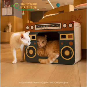 Rascador para Gatos ECO2GO VIETNAM, Varios Diseños, Rascador de Cartón y Sisal, Casa para Gatos de Interior - Product Image 5