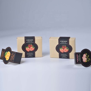 Éponge de boîte en papier kraft naturel recyclé de qualité supérieure imprimée sur mesure <span class=keywords><strong>pour</strong></span> savon <span class=keywords><strong>maison</strong></span> bijoux accessoires carton écologique - Product Image 1