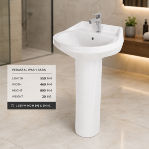 Lavabos sur pied modernes OSIS PLUS Sterling avec robinet à levier, garantie 5 ans, pour salle de bain, hôpital, centre commercial, 12L - Product Image 4
