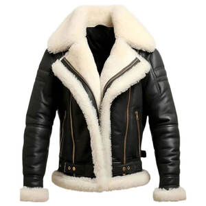SMART SHINE ENTERPRISES Men High Quality <b>Leather</b> <b>Jacket</b> Soft Full Zip Casual Comfortable Durable Fashion Regular Fit <b>Winter</b> - Product Image 3