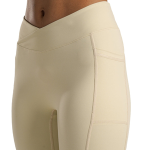 Leggings en mélange de coton de qualité supérieure, extensibles dans quatre directions, pantalons de yoga, couleur unie, collants confortables pour un usage quotidien - Product Image 5
