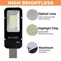 Lampadaires solaires LED intégrés 150W en stock aux États-Unis, nouveau design, aluminium extérieur, étanche IP65, utilisation domestique, modèles 300W et 500W disponibles
