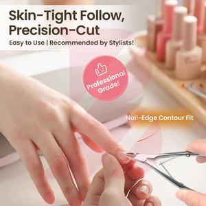 Best Seller Premium Cuticle Trimmer with Protective <b>Box</b> Professional Stainless Steel Dead Skin <b>Remover</b> Nail Clipper Nipper - Product Image 3