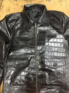 Chaqueta Bomber de Lona con Piel de Vaca, Diseño de Invierno, con Logotipo Frontal Personalizado, Impermeable, Resistente al Viento, Estilo Vintage para Hombre - Product Image 2