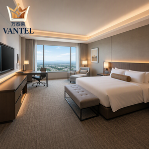 ชุดเฟอร์นิเจอร์ห้องพัก<span class=keywords><strong>โรงแรม</strong></span> Vantel Modern Hospitality พร้อมเตียงหุ้มเบาะและโต๊ะข้างเตียง <span class=keywords><strong>สำหรับ</strong></span>โซลูชั่น<span class=keywords><strong>โรงแรม</strong></span>แบบกำหนดเอง - Product Image 2