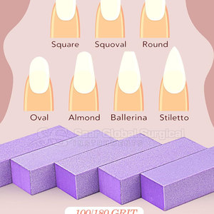 Bloque pulidor de uñas profesional ligero de EVA y acero inoxidable con agarre cómodo y múltiples lados para suavizar y dar forma - Product Image 6
