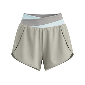 Shorts de sport taille haute pour femme, taille croisée, couleur unie, séchage rapide, style athlétique et fitness - Product Image 1