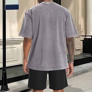 Men's T-shirts Men's t Shirt High Quality Streetwear <b>Blank</b> T Shirt 250 Gsm Heavy <b>Weight</b> Print logo - Product Image 6
