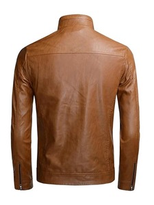 เสื้อแจ็คเก็ตหนังเทียมลำลองสำหรับผู้ชาย - Product Image 2