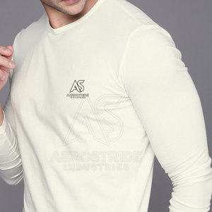 เสื้อยืดแขนยาวผ้าฟลีซทันสมัย เป็นมิตรกับสิ่งแวดล้อม ปรับแต่งได้ตามต้องการสำหรับการสวมใส่แบบสบายๆ และผ่อนคลาย - Product Image 4