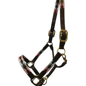 Cabestro de Cuero Premium para Caballo, Negro, Plegable, Desmontable, Seguro y Ajustable, con Correa de Nailon - Product Image 1