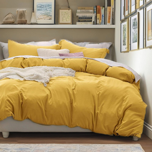 Ensemble de housse de couette et de taies d'oreiller en coton 100% 400TC, toucher moelleux de luxe, écologique, moderne, uni, décoration de la maison, ensemble de literie personnalisable - Product Image 1