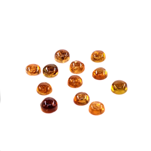Turmalina natural calibrada de Natura Petroleum, cabujones redondos de 4 mm, piedra preciosa de turmalina natural suelta para la fabricación de joyas. - Product Image 1