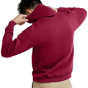 เสื้อฮู้ดดี้โอเวอร์ไซส์คุณภาพสูง ผ้าฝ้ายเนื้อหนา ทรงหลวม ไหล่ตก แบบเรียบ ไม่มีลาย สั่งทำได้ สำหรับผู้ชาย ผ้าฝ้าย 100% - Product Image 6