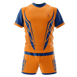 Fabrication en usine, uniforme de rugby de haute qualité, design unique, logo personnalisé imprimé, respirant, durable, séchage rapide, 100% polyester - Product Image 1