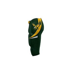 Pantalons de football américain rembourrés personnalisés en gros, pantalons d'entraînement de football en spandex épais avec protections et panneaux en maille - Product Image 4