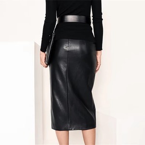 Jupe Courte Femme en Cuir Véritable Taille Haute Décontractée Design Sur Mesure Confortable Luxe Fabrication OEM ODM - Product Image 2