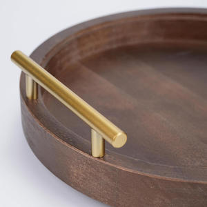 Premium Modern Floral Design Wooden <b>Tray</b> Rope for Dining Table Centerpiece Candle Display <b>Perfume</b> Organization Home Accessories - Product Image 6