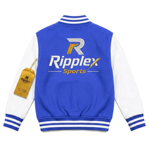 Chaqueta varsity moderna para niños que combina calidez, comodidad y un diseño deportivo para fines de semana escolares y actividades diarias. Servicio OEM ODM. - Product Image 2