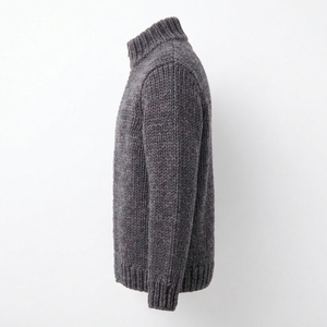 Suéter de Algodón y Poliéster de 320g con Cuello Alto, Estilo Holgado y Moderno para Hombre, Sudadera Unisex con Media Cremallera - Product Image 6